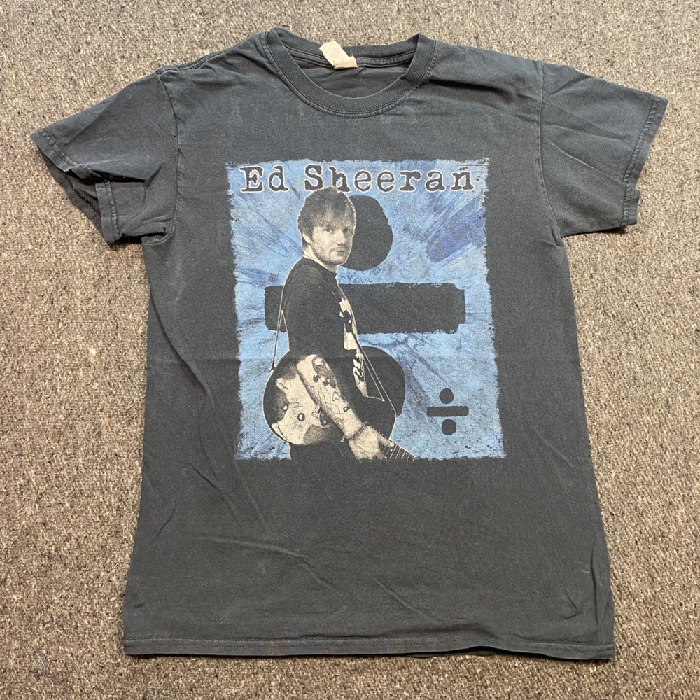 Ed Sheeran Divide Tour Shirt Sz S Mens Black 2018 North American Stadium Concert